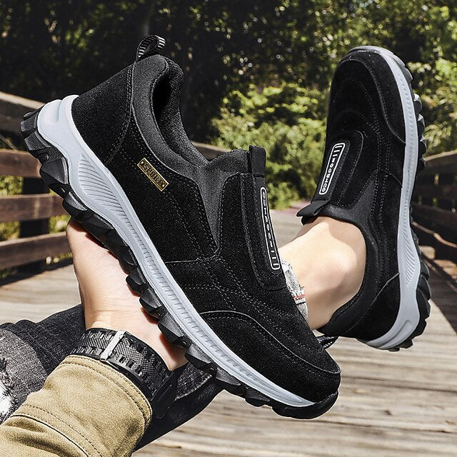 Walking Men's Sneakers Vintage Casual Outdoor Fleece lined