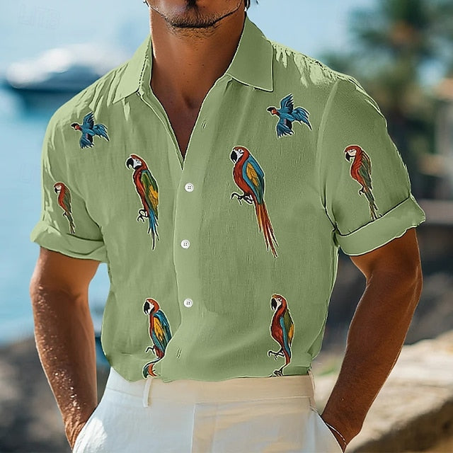 Wear Men's Summer Up Linen Beach Button Shirt
