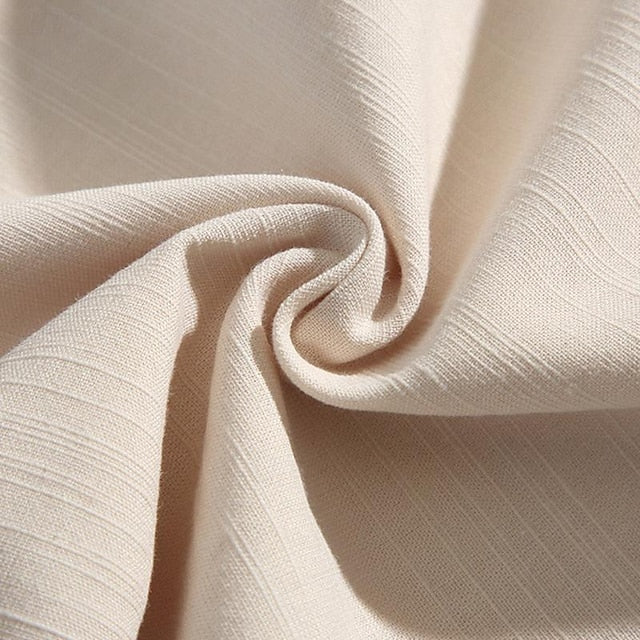 Men's Cotton Linen Shirt White