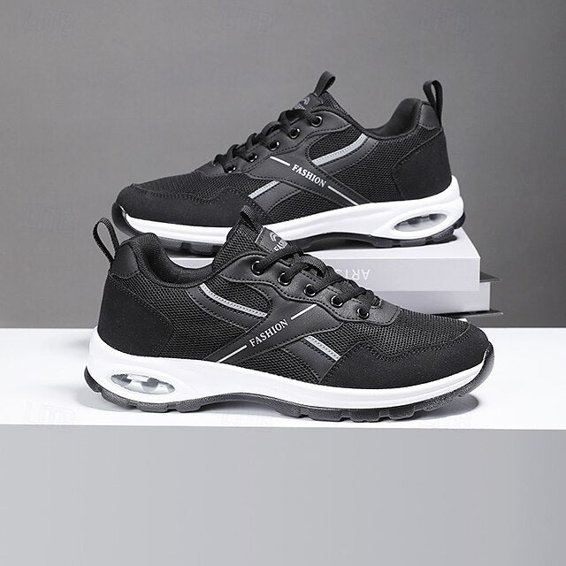 Grey Men Casual Sneakers Fashion and for – White Comfortable