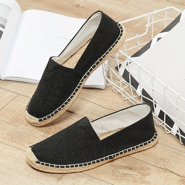 Navy Blue Canvas – Casual Shoes Slip-On Lightweight Men's