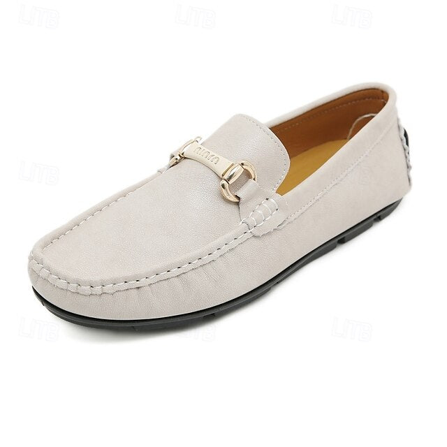 with Moccasins Men's Yellow Buckle Metal