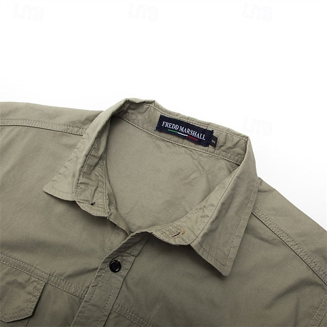 Burgundy Navy Yellow Men's Shirt Flannel Casual