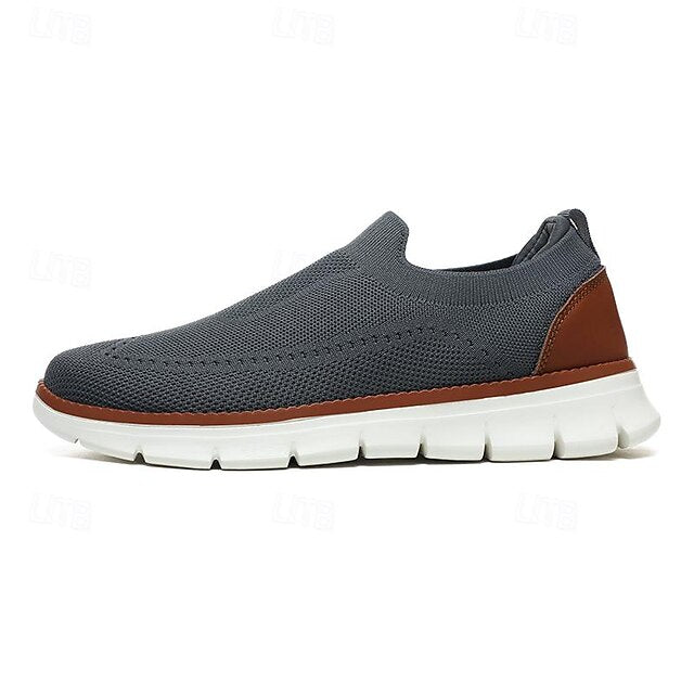 Slip-On Breathable - Knit Sneakers Men's Lightweight