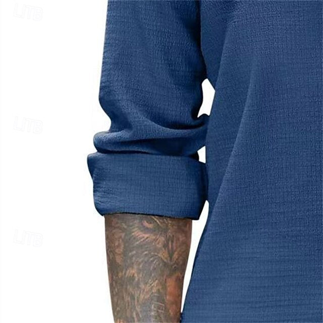 Up Summer Casual Beach Men's Button Shirt