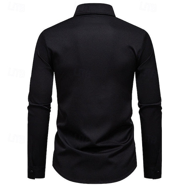 Beach Summer Shirt Men's Casual Up Button