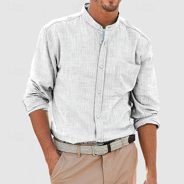 Mandarin Collar Men's Chinese Shirt