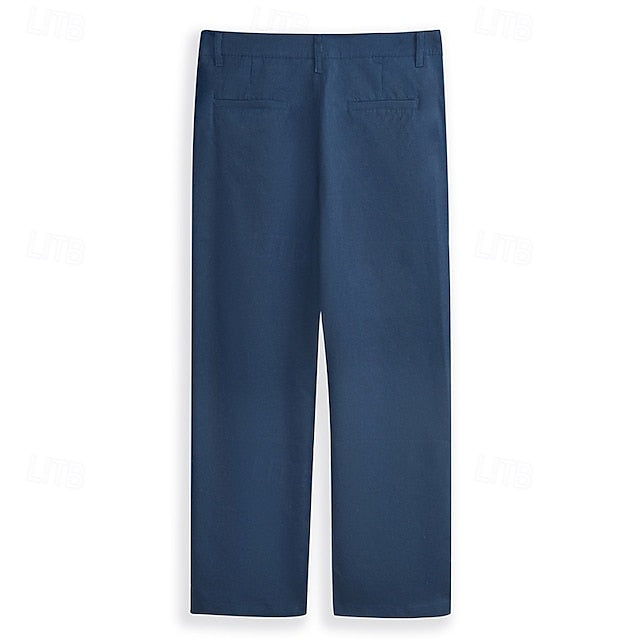 Dress Pants Beach Linen Trousers Men's Summer Pants Pants
