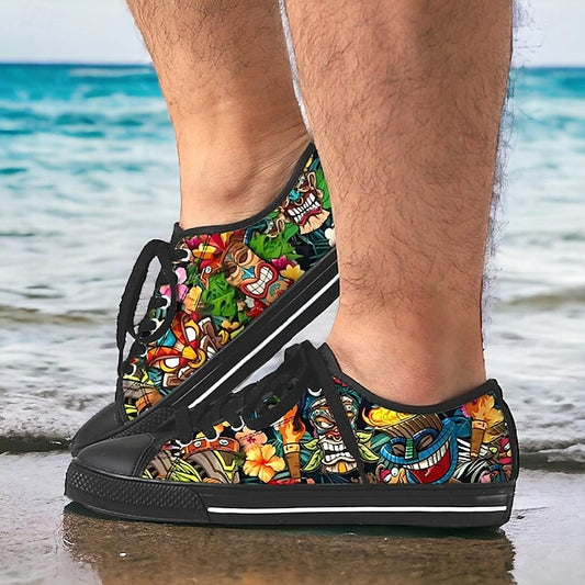 Men's Sneakers Size Shoes Classic Casual Beach Plus Print