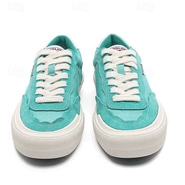 Comfortable Canvas Sneakers Slip Walking Casual Men's Suede
