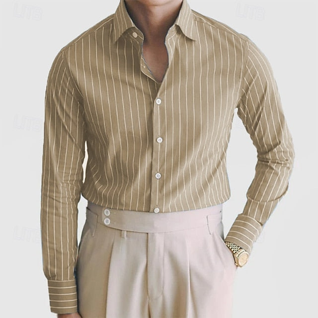 Shirt Button Beach Men's Summer Casual Up