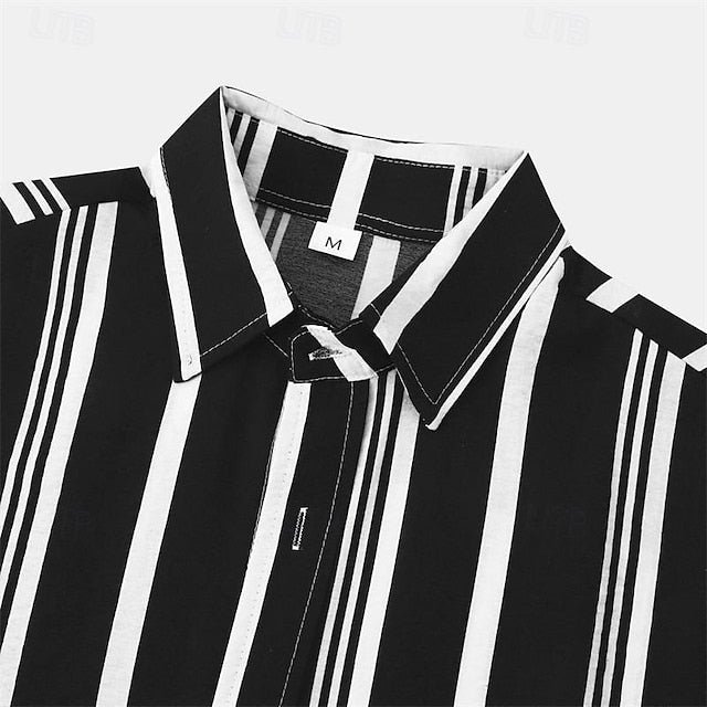 Men's Casual Beach Up Button Summer Shirt