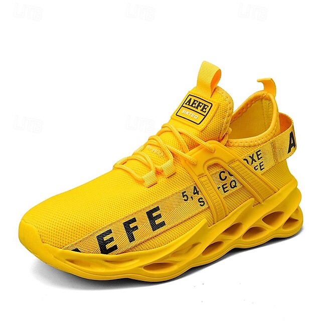 Mesh - Sneakers Neon Breathable Men's Lightweight Green
