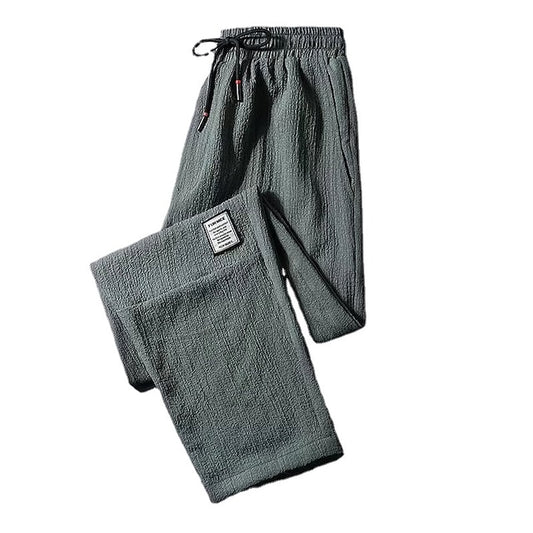 Pants Elastic Men's Drawstring Trousers Casual Joggers