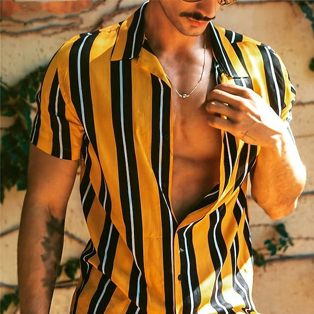 Men's Up Summer Casual Button Shirt