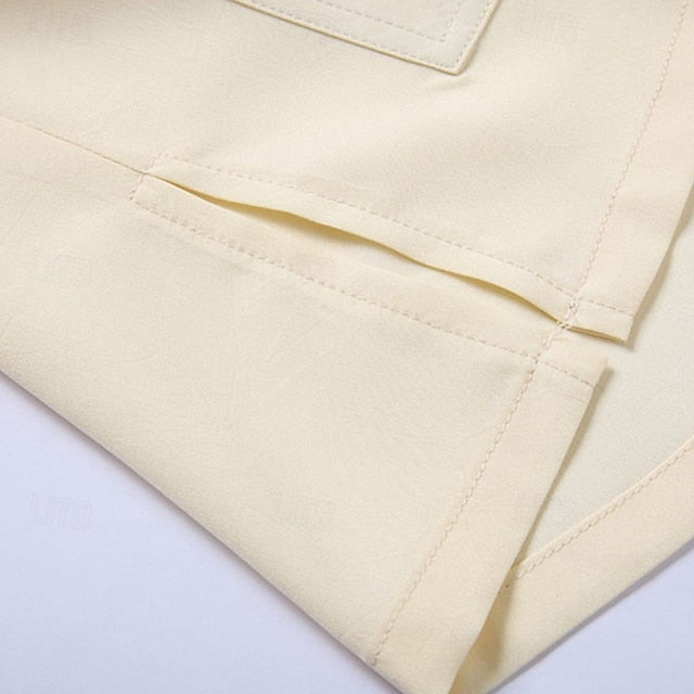 Up Shirt Button Summer Men's Beach Casual