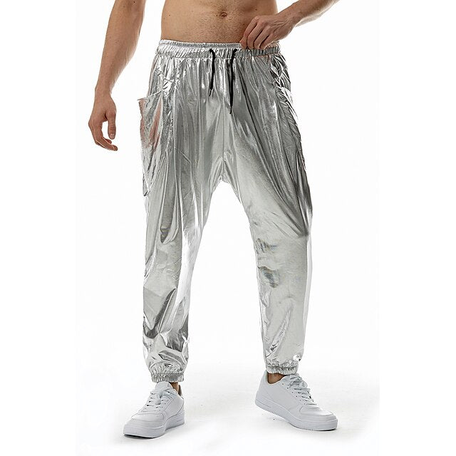 Trousers Sequin Elastic Casual Pants Men's Joggers