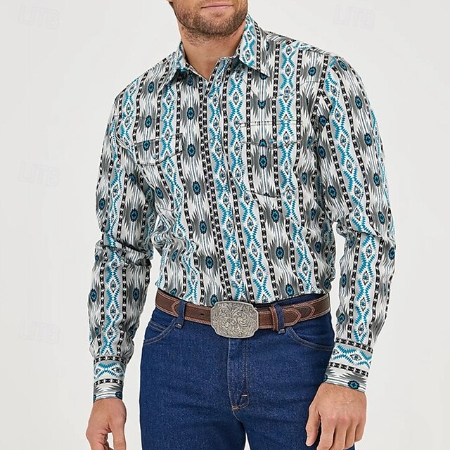 Summer Beach Shirt Button Men's Up Casual