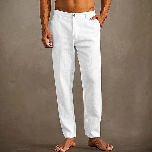 Trousers Pants Pants Pocket Linen Pants Summer Beach Men's