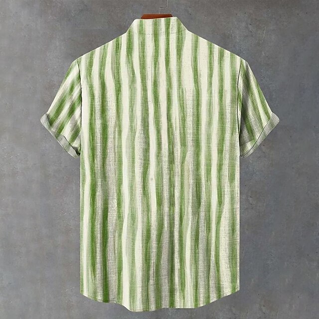 Popover Summer Men's Linen Shirt Casual