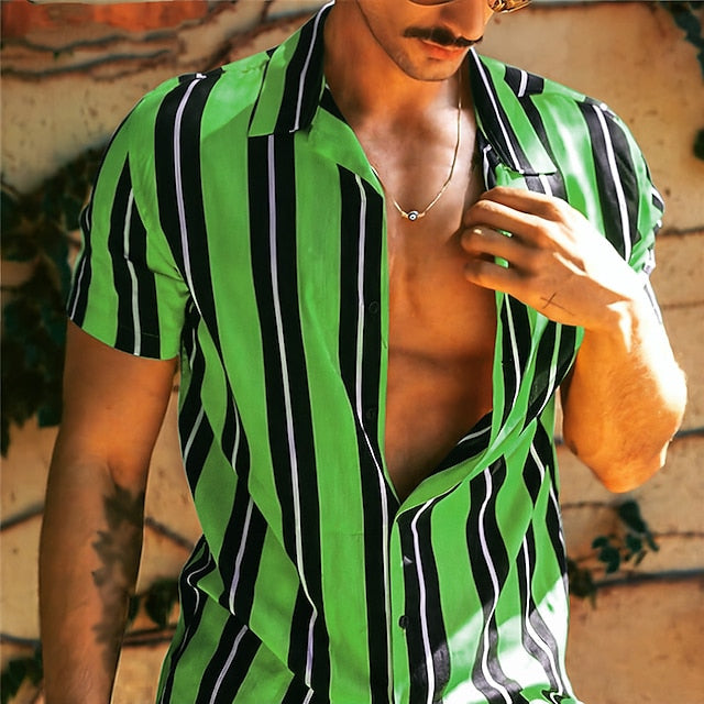 Men's Up Summer Casual Button Shirt