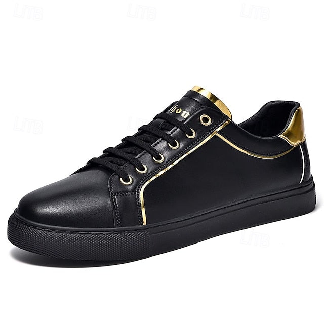 Casual Men's Walking Split Sneakers Leather Comfortable