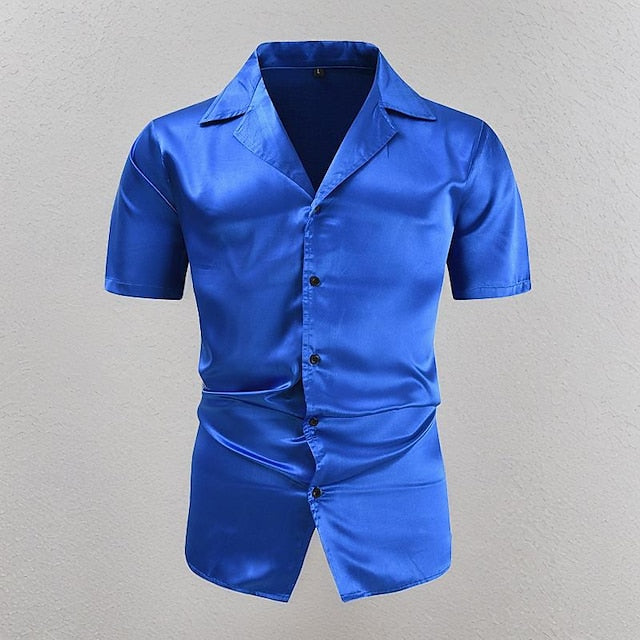 Up Button Men's Casual Beach Shirt Summer