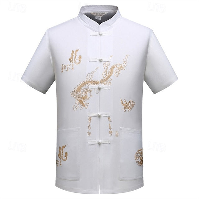 Up Shirt Button Summer Men's Beach Casual