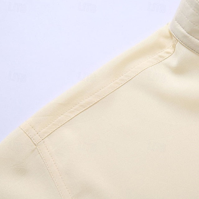 Up Shirt Button Summer Men's Beach Casual