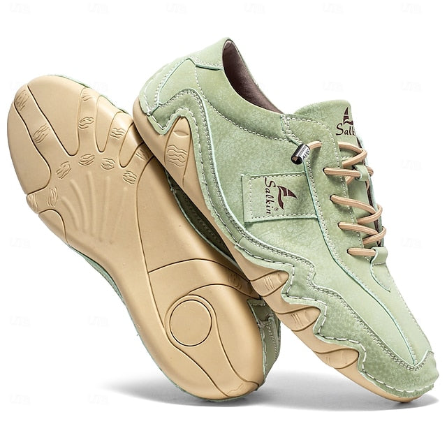 with Men's Green Leather Unique Sneakers Casual Faux