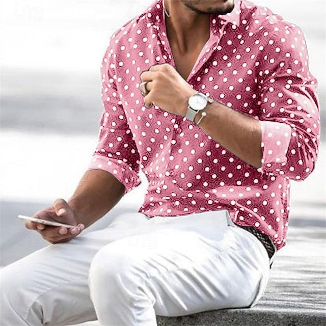 Up Button Hawaiian Men's Summer Shirt