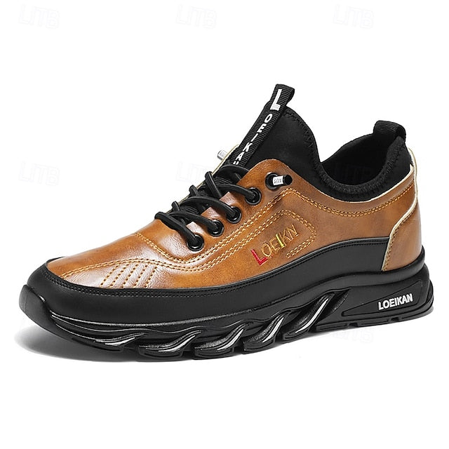 Shoes Men's in Outdoor Black Tan Rugged