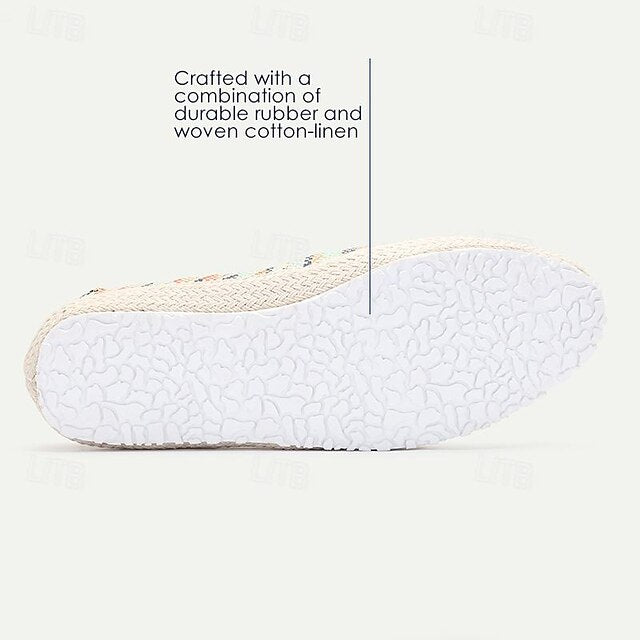 Woven Nylon - Men's Multicolor Loafers Espadrilles