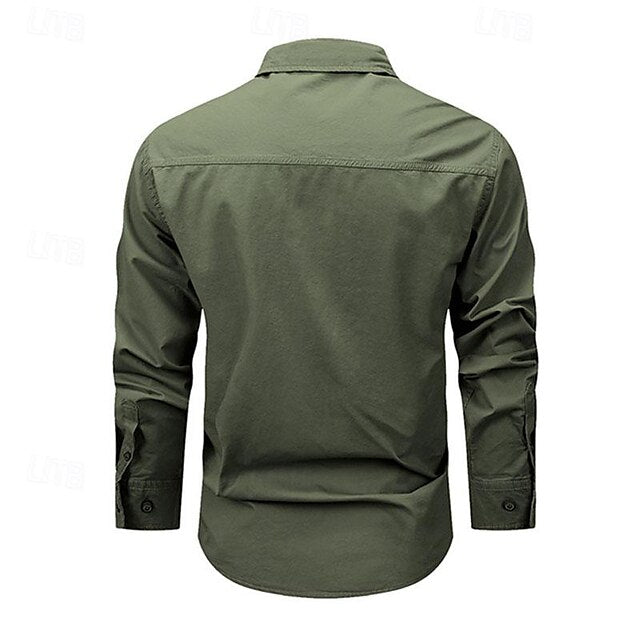 Work Shirts Workwear Men's Button Casual Shirt