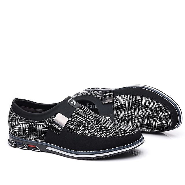 Shoes with Print Canvas Men's Animal Espadrille Slip-On