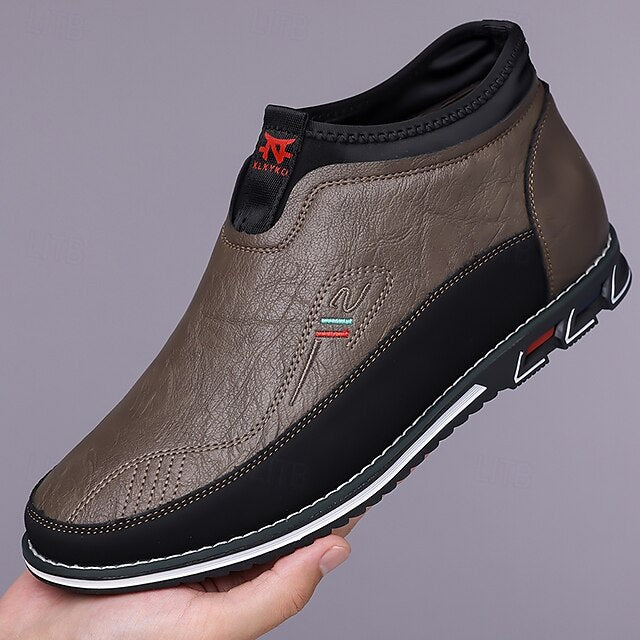 Loafers Suede Driving Men's Slip-On with Flexible Shoes: