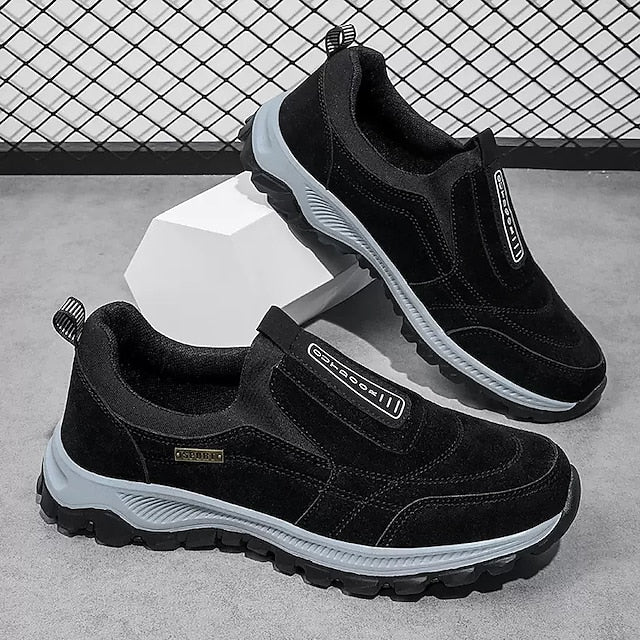 Walking Men's Sneakers Vintage Casual Outdoor Fleece lined