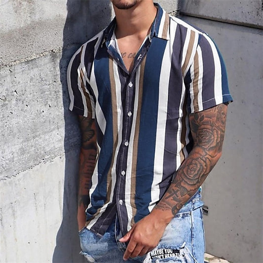 Button Up Casual Beach Men's Summer Shirt