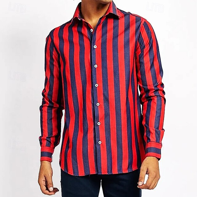 Men's Casual Shirt Beach Up Summer Button
