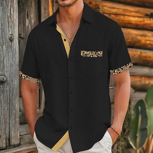 Men's Summer Shirt Beach Linen Viking Style