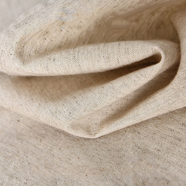 Popover Shirt Cotton Linen Casual Men's