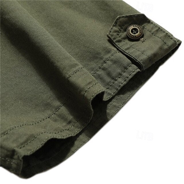 Cargo Men's Summer Button Shirt Up Casual