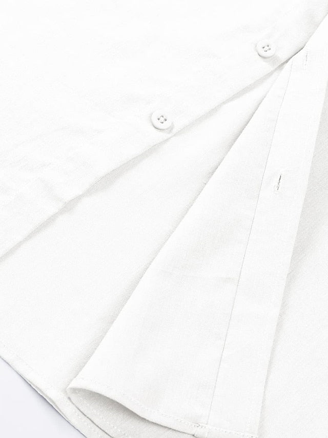 Shirt Button Up Casual Beach Men's Summer