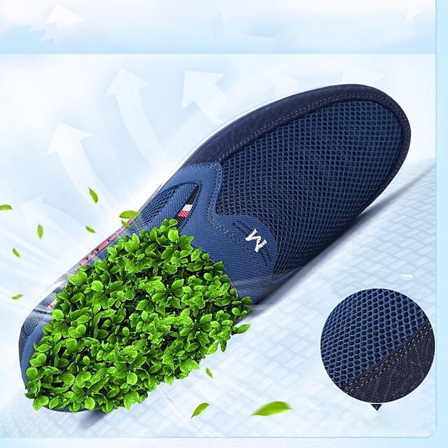 Slip-Ons Men's Shoes Flyknit Walking Loafers Casual