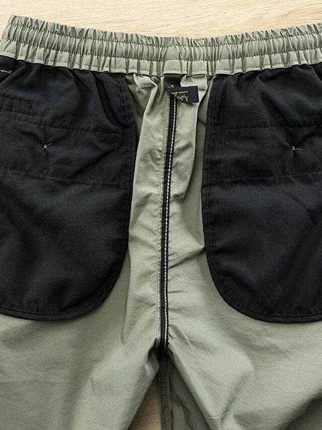 Pocket Pants Chinos Joggers Elastic Trousers Casual Men's
