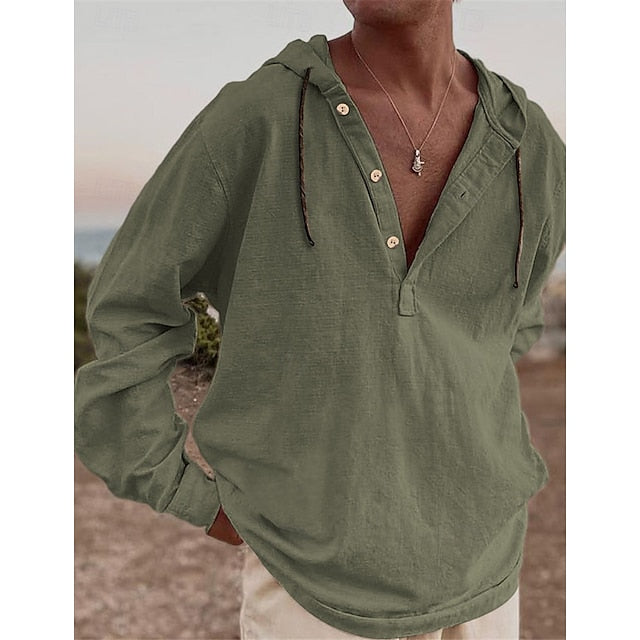 Shirt Summer Beach Blue Green Wear Casual Men's