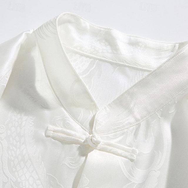 Men's Shirt Beach Button Casual Up Summer