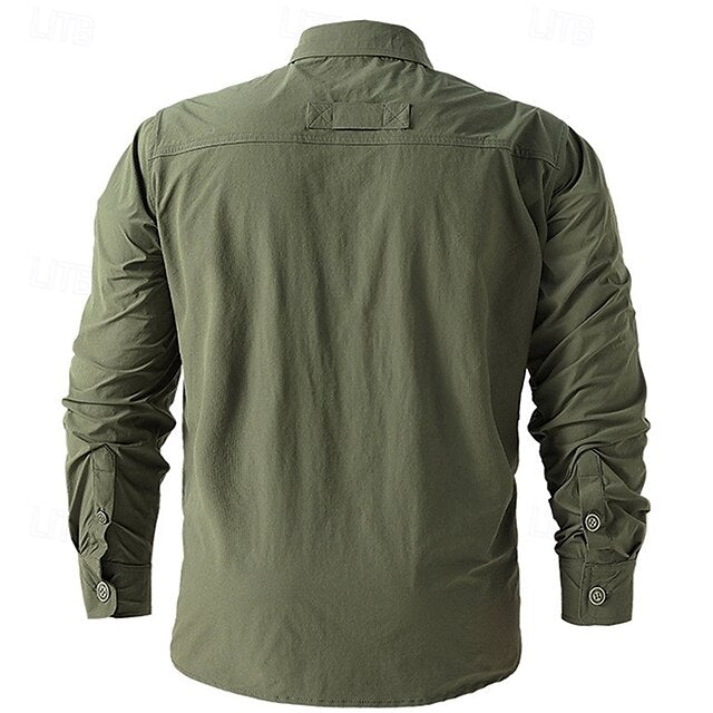Shirt Men's Up Summer Beach Button Casual