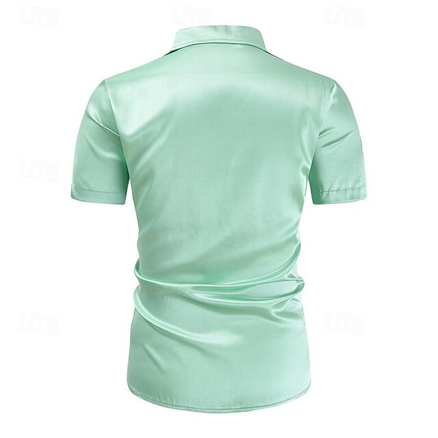 Up Button Men's Casual Beach Shirt Summer
