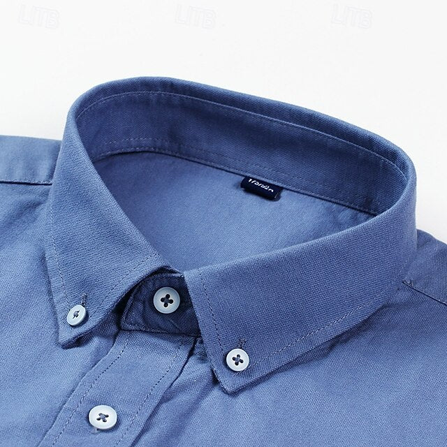 Casual Up Men's Summer Shirt Beach Button